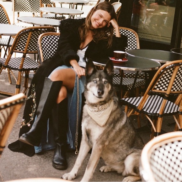 Free People Horse Girl Bryce Equestrian Slouchy Knee Riding Boots Black Leather - Picture 14 of 16